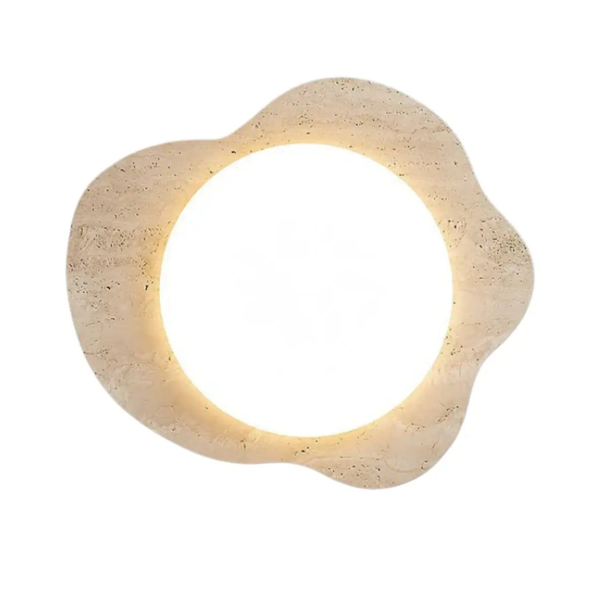 Strata Minimalist Travertine Ceiling Light